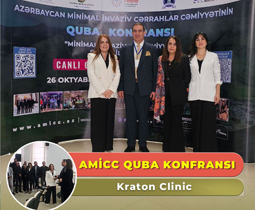 Kraton Clinic olaraq təşkilati dəstək olduğumuz Azərbaycan Minimal İnvaziv Cərrahlar Cəmiyyətinin (AMİCC) Quba konfransında